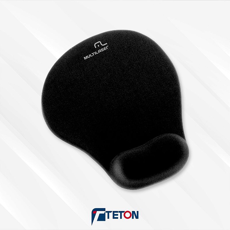 MOUSE PAD GRANDE COM APOIO EM GEL AC024 PRETO MULTILASER TETON