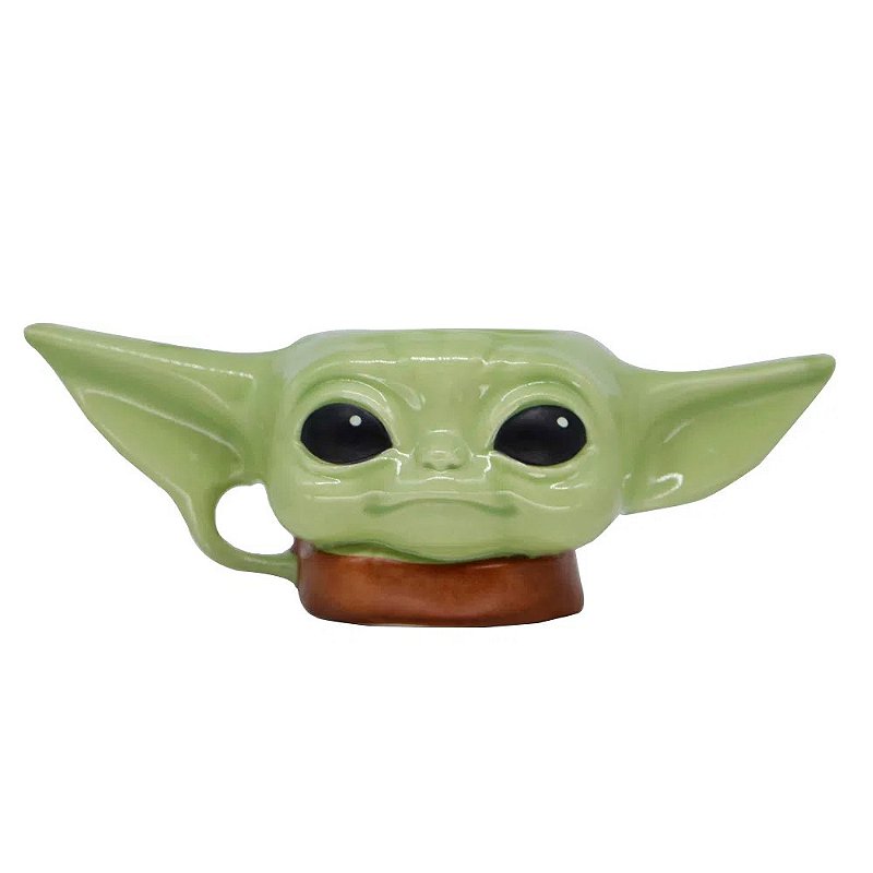 Almofada Baby Yoda Grogu Nave - Star Wars - Dora Presentes - A