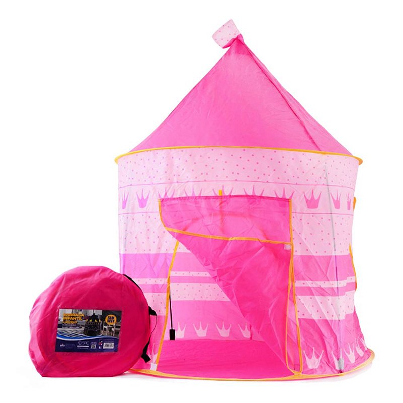 Princesa Castelo Barraca Com Brilho Na Escuridão Estrelas , Dobrável Pop-Up  Rosa Barraca Para Crianças Interior & Exterior Jogar , Portátil Carregar  Sacola Incluído , Ótimo Natal Presente Para Crianças , Rosa