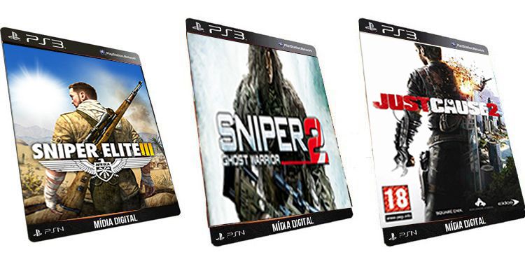 Gta V Sniper Elite 3 Combo 2 Jogos PS3 Mídia Digital PSN - ADRIANAGAMES