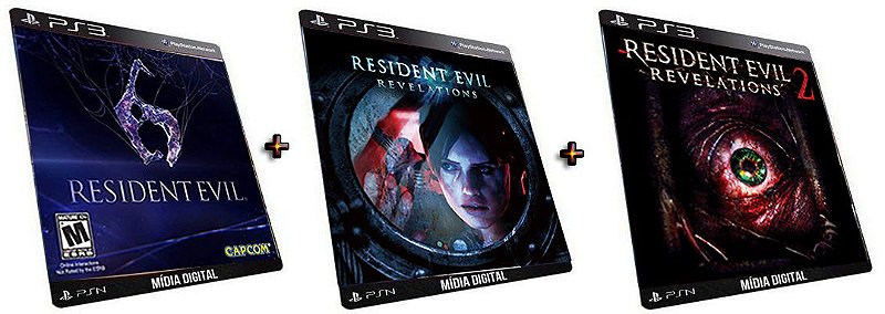 Resident Evil Combo Com 14 Jogos Midia Digital Ps3 - WR Games Os melhores  jogos estão aqui!!!!