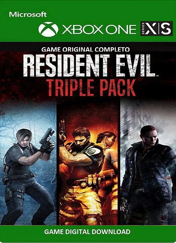 Resident Evil Triple Pack Xbox One ou Séries Game Digital - ADRIANAGAMES