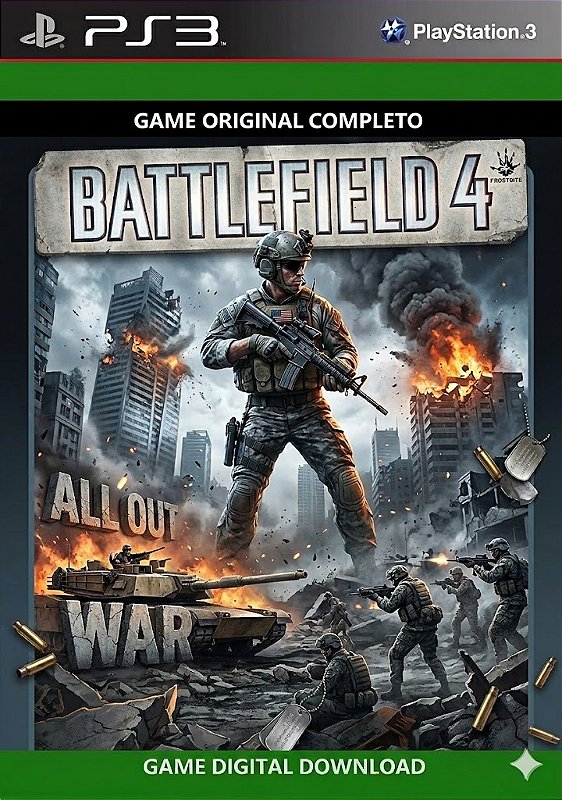 PS3     CAIl OF DUTY.BATTLEFIELD .グラセフV Battlefield 4 Game PS3 Digital Original PSN - ADRIANAGAMES