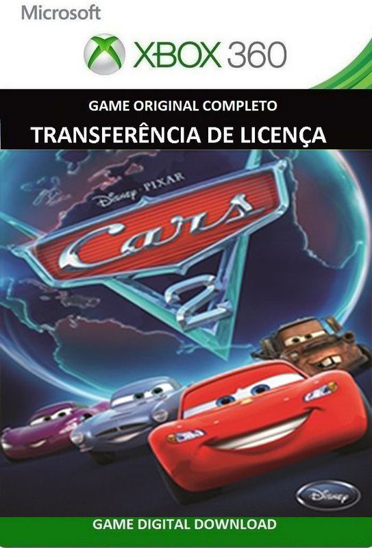 Jogos Xbox 360 transferência de Licença Mídia Digital - CARROS 2 +