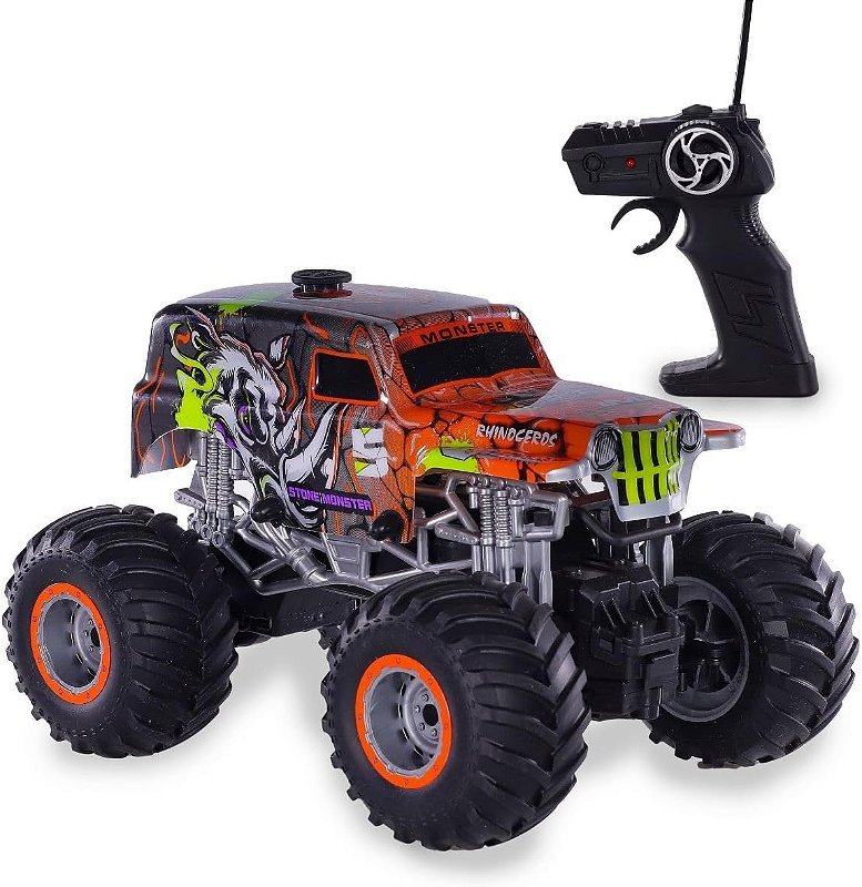 Carro de Controle Remoto Polibrinq Big Monster CAR809 - Ciclone