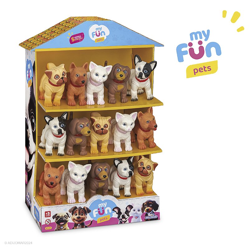 My Fun Pets Display 15 Cachorros Adijomar 350 - Ciclone Magazine