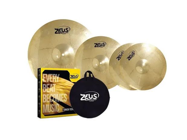 Kit de Pratos Zeus Beginner Set C 14/16/20 - Shop Music - Loja
