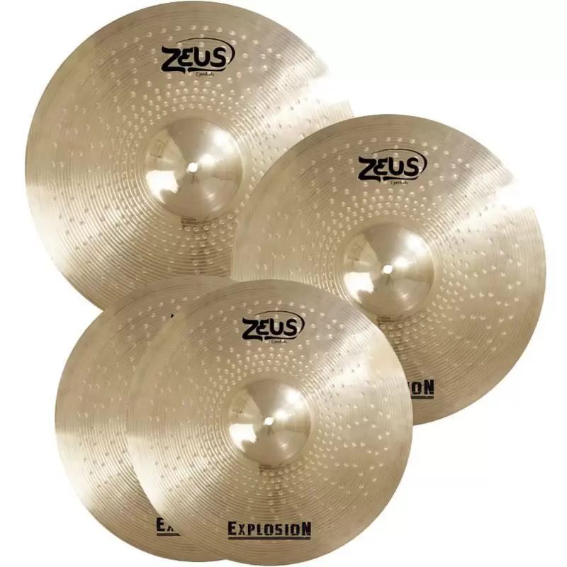 Kit de Pratos Zeus Explosion Set C 14/16/20 - Shop Music - Loja