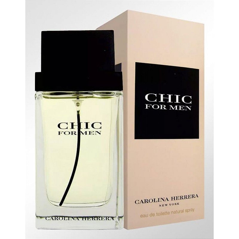 CAROLINA HERRERA CHIC FOR MEN 100L MASCULINO EAU DE TOILETTE - Beaty Outlet  Perfumes Importados