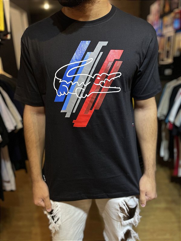 Camiseta Lacoste Live Logo Preta - Rabello Store - Tênis, Vestuários,  Lifestyle e muito mais