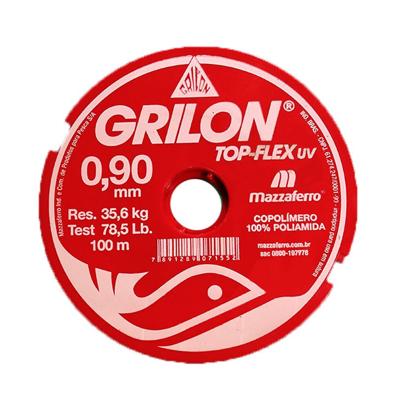 0,90 mm Linha de Nylon Grilon transparente 100 mt´s - Vic-Fish Pesca, Lazer  e muito mais