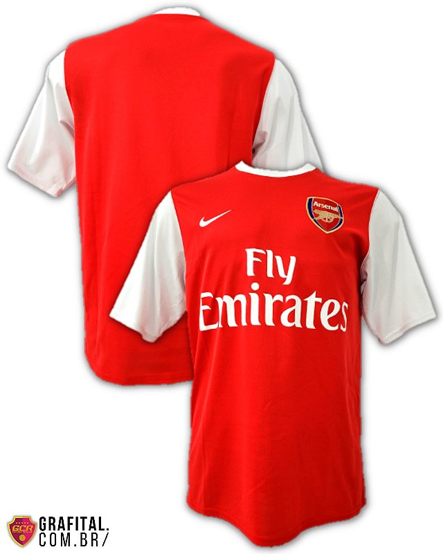 Arsenal 2007/2008 Tamanho M 72x52cm - Grafital Camisas Relíquias