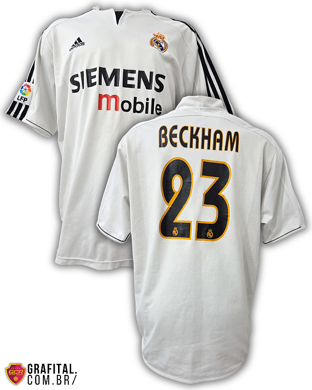 【激レア】Real Madrid 2003/2004 Varsace Real Madrid 2003/2004 Tamanho GG 76x56cm - Grafital Camisas Relíquias