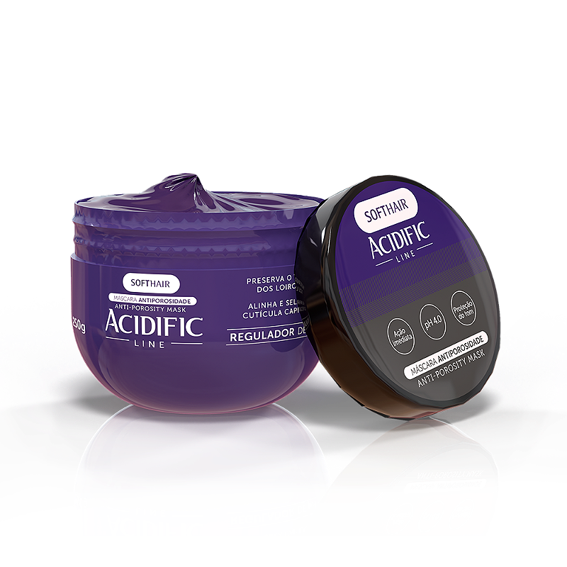 Máscara Antiporosidade Acidific Line Blond Soft Hair - Loja Soft