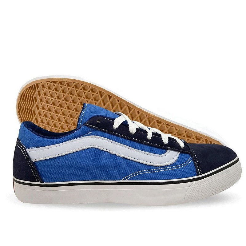 vans preto com azul