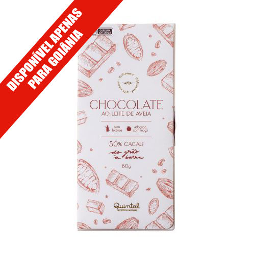 Chocolate ao Leite de Aveia 50 Cacau Quintal QUINTAL SAUDÁVEIS