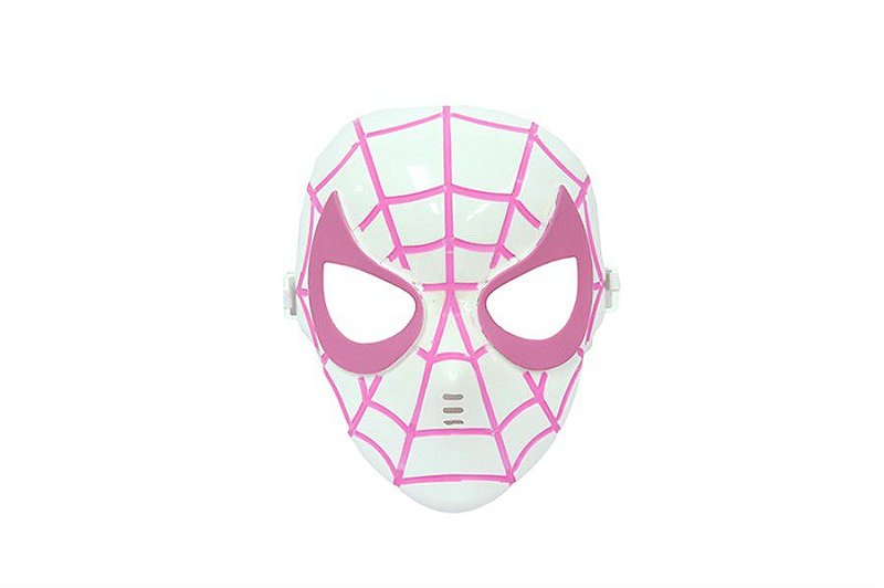 Mascara Homem Aranha Rosa Vingadores Avengers - Loja Fantasia Bras