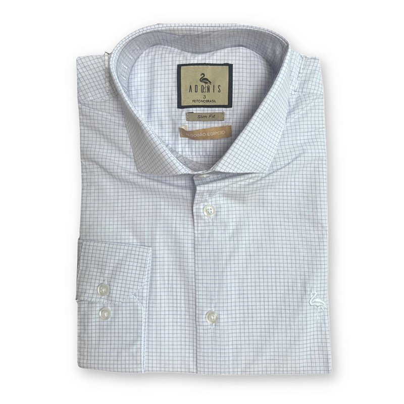 Camisa Social Quadriculada Egípcio