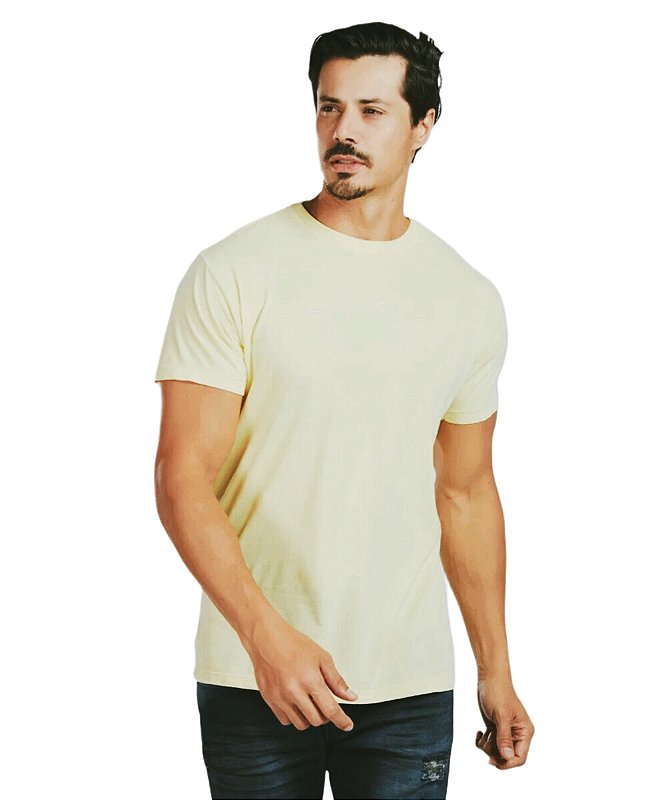 Camiseta Pima 40.1 Amarelo Bebe