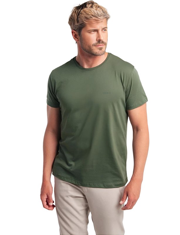 Camiseta Pima Verde Oliva