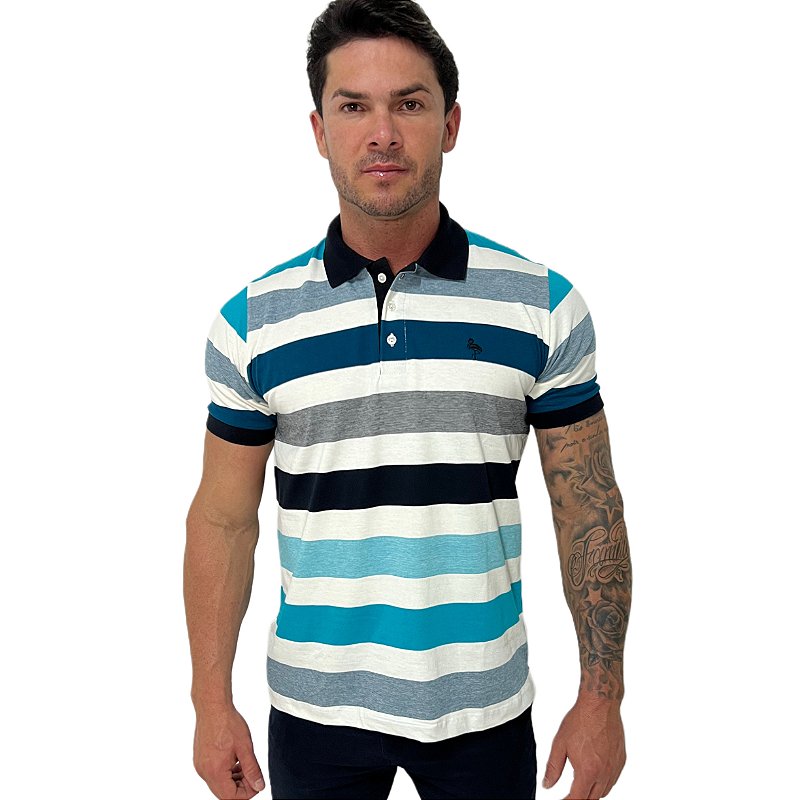 Camiseta Gola Polo Listrada