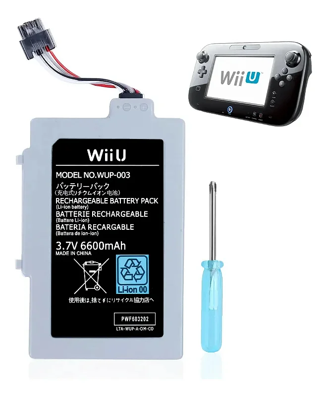 Bateria Para Wiiu Gamepad 3600 Mah Wup-001 Wup-012 - .::Leon
