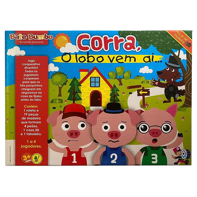 Jogo Infantil em Madeira Corra, o Lobo Vem ai. - Tralalá 4 Kids