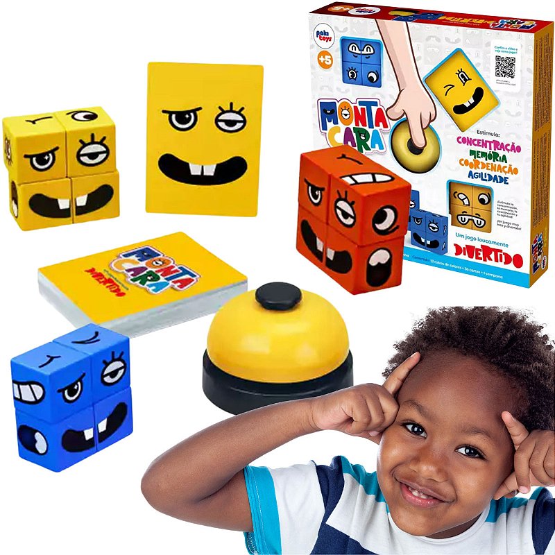 Jogo Monta Cara Educativos Infantis Expressões Com Campainha