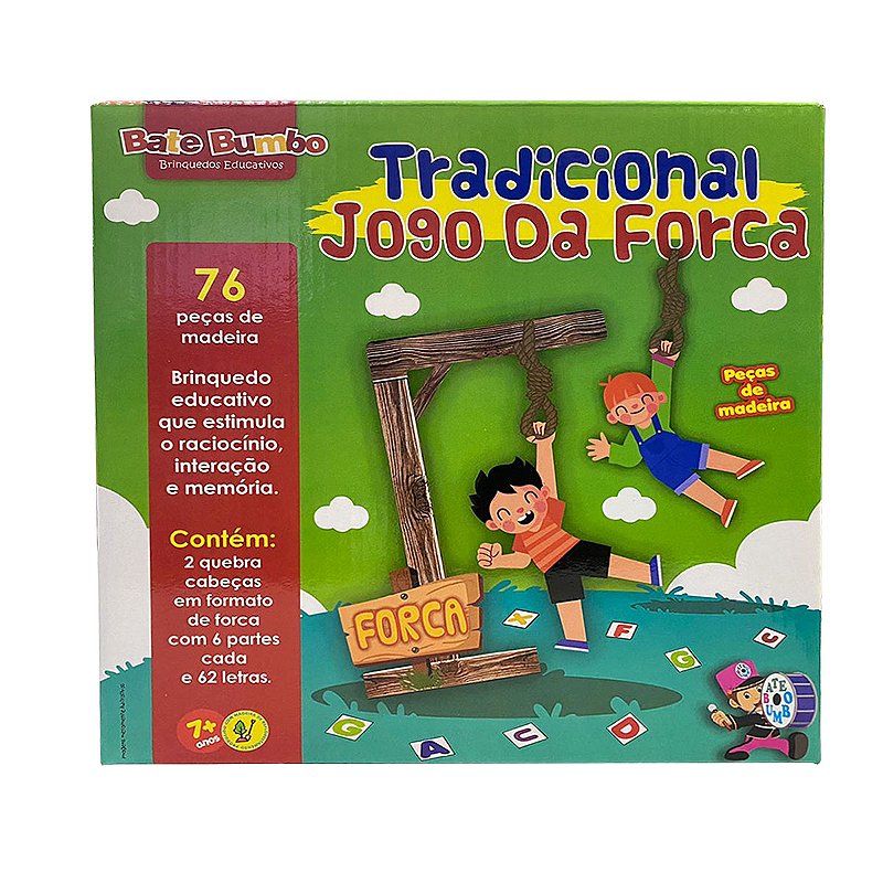 Brinquedo Educativo Tradicional Jogo da Forca em Plástico