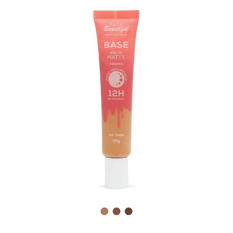 Base Efeito Matte 12h de hidratação Cor 07- Face Beautiful - RR