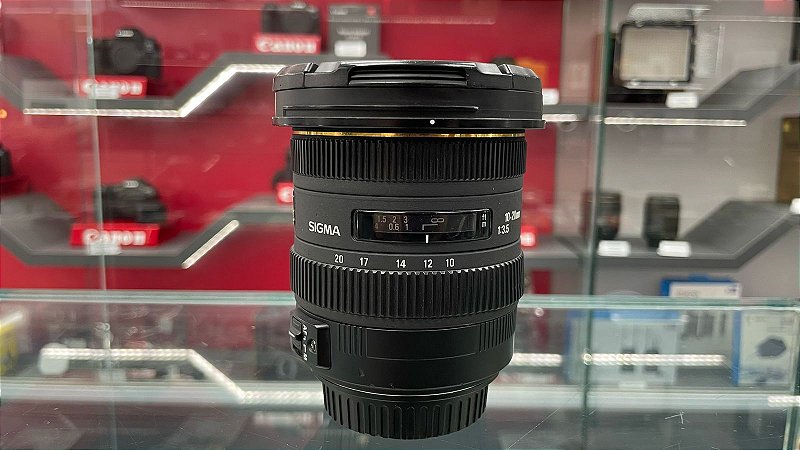 即決 SIGMA EX 10-20mm 1:3.5 DC HSM Lente Sigma Ex Dc Hsm 10-20mm F/3.5 Grande Angular - Usada - Loja
