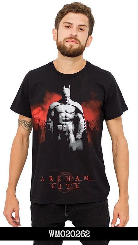 camiseta batman arkham