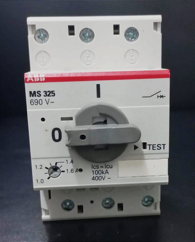Disjoncteur Moteur ABB MS325-1.6 - Calibre 1.0-1.6A, Protection Thermique Pour Moteurs électriques