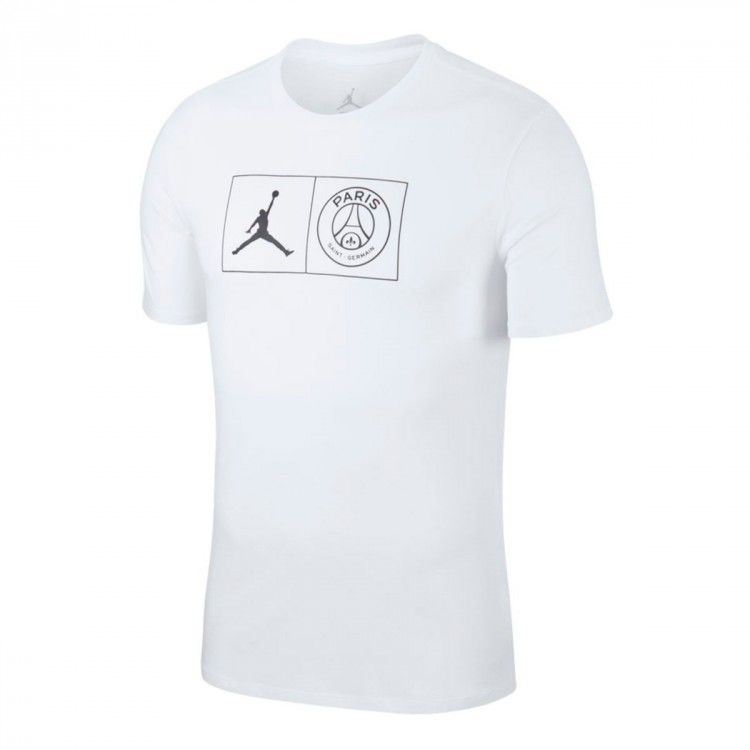 Camiseta Jordan x PSG Jock Tag - White - Four Gang