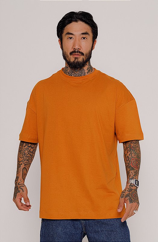Camiseta Oversized Lisa - Ferrugem