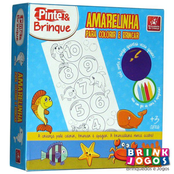 Pinte e Brinque Amarelinha para Colorir - Brincadeira de Criança - A sua  Loja de Brinquedos, 10% Off no Boleto ou PIX