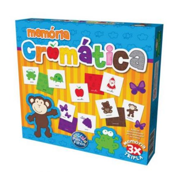 Jogo da Memória Cromatica - Pais & Filhos - A sua Loja de Brinquedos, 10%  Off no Boleto ou PIX