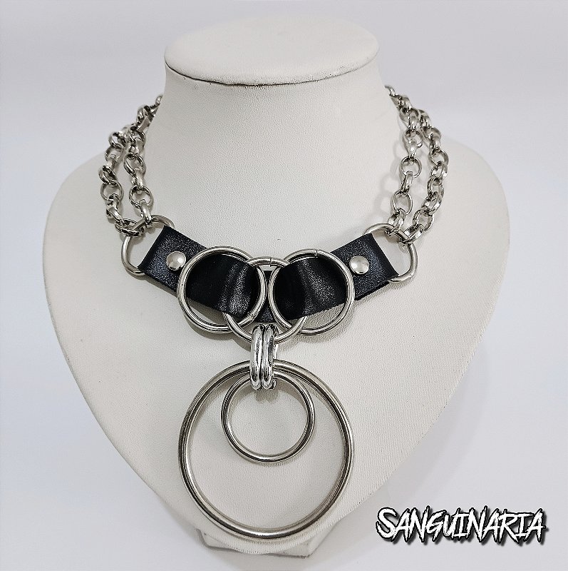 Colar de Argolas Entrelaçadas - Loja Sanguinária