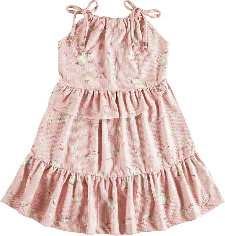 Vestido infantil de peça única com cinto, vestidos rosa para bebês, roupas  kawaii, estilo arejado, moda Y2K, 1-8Y, novo, quente, 2023