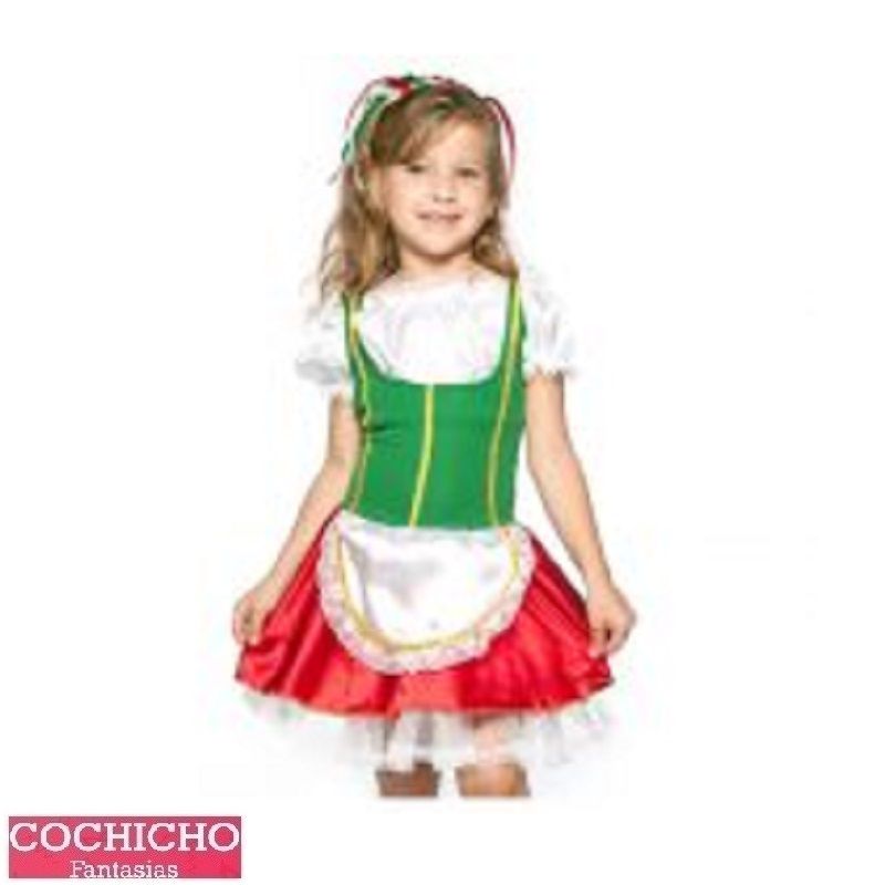 Fantasia Portuguesa Vestido Simples Infantil - Cochicho Fantasias