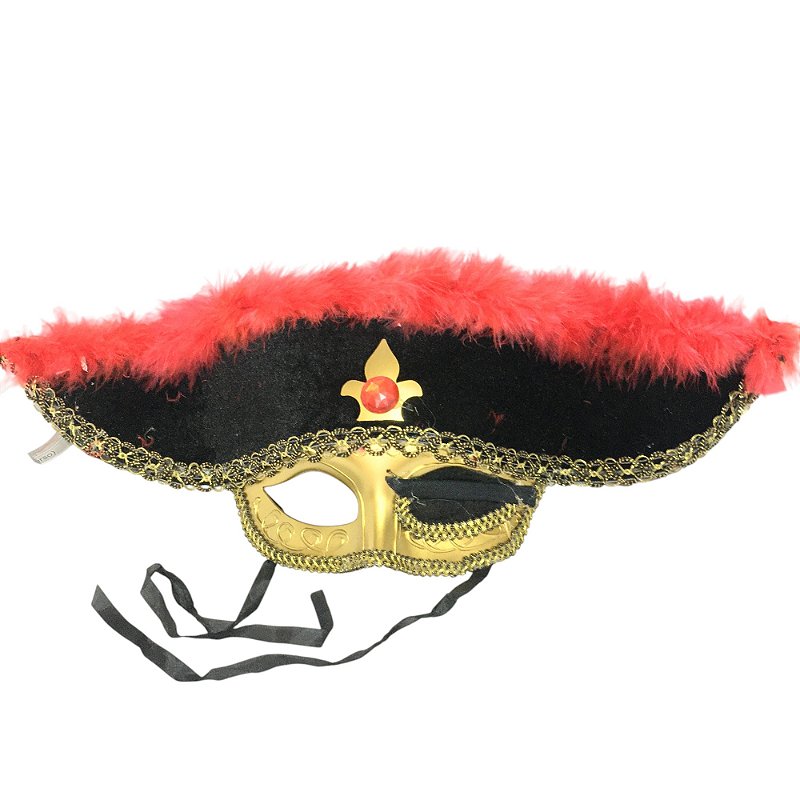 Máscara De Pirata Para Mujer – Estilo Veneciano Con Red, Ideal Para Fiestas