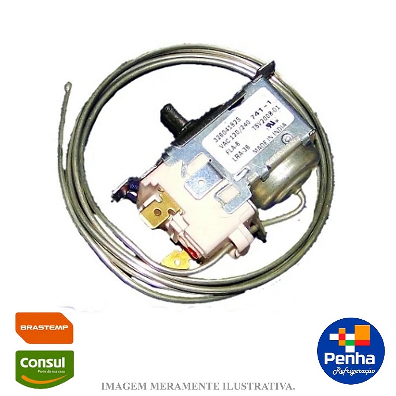 TERMOSTATO TSV2008-01 ORIGINAL GELADEIRA BRASTEMP BRD47 W11107297