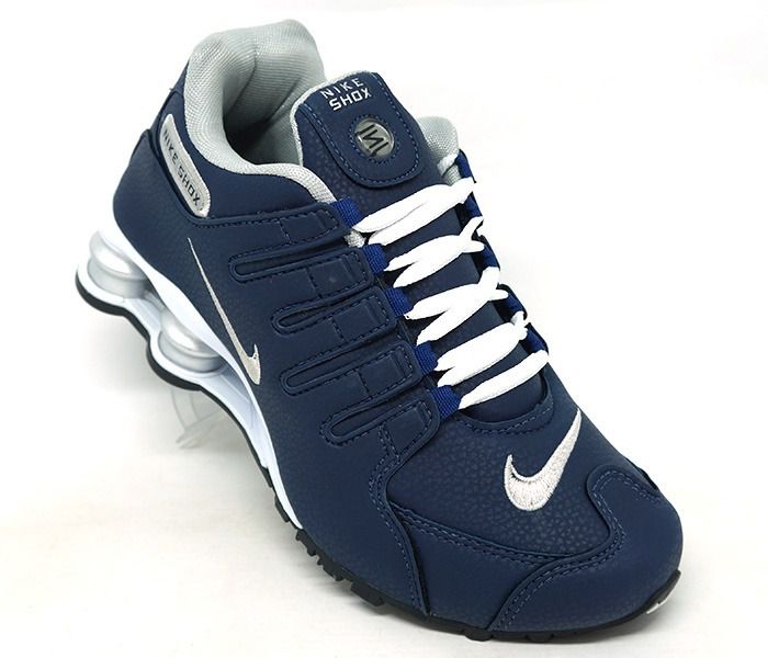 nike shox nz azul e laranja original