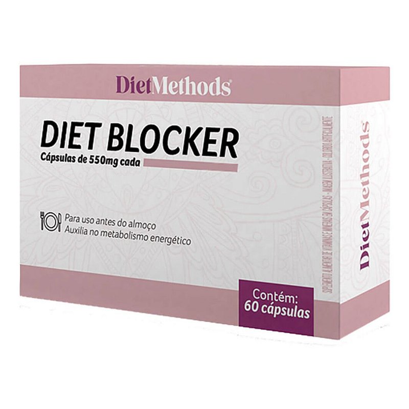 Diet Blocker 550mg 60 cáps Diet Methods Supremo Suplementos