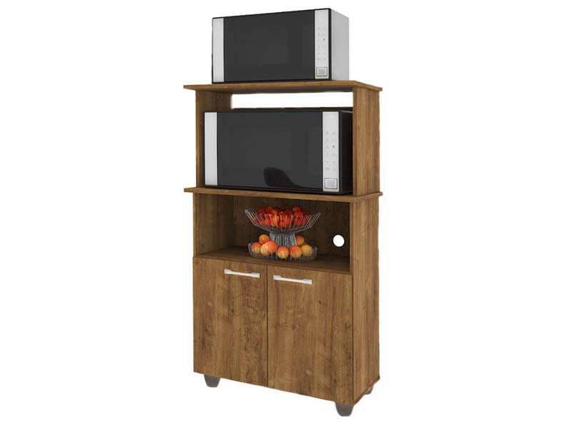 Armario Para Forno E Microondas 2 Portas 1 Gaveta Duetto Kits Parana Branco Carrefour