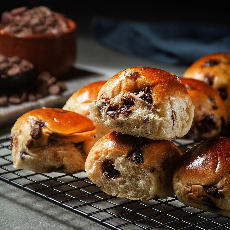 Brioche de Laranja com Chocolate 25g - 06 unidades - Santo Gostinho