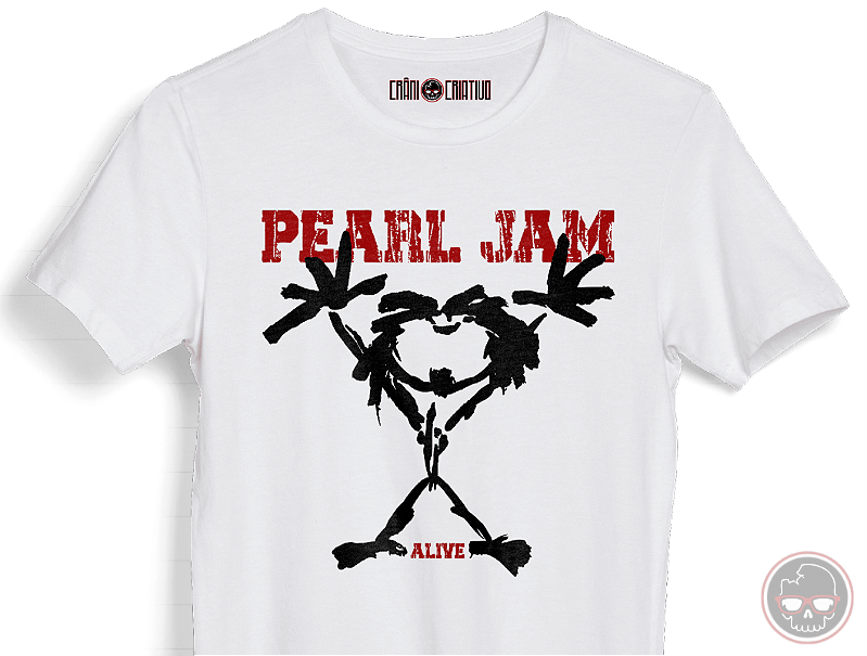 Camiseta Pearl Jam Alive - CRÂNIO CRIATIVO