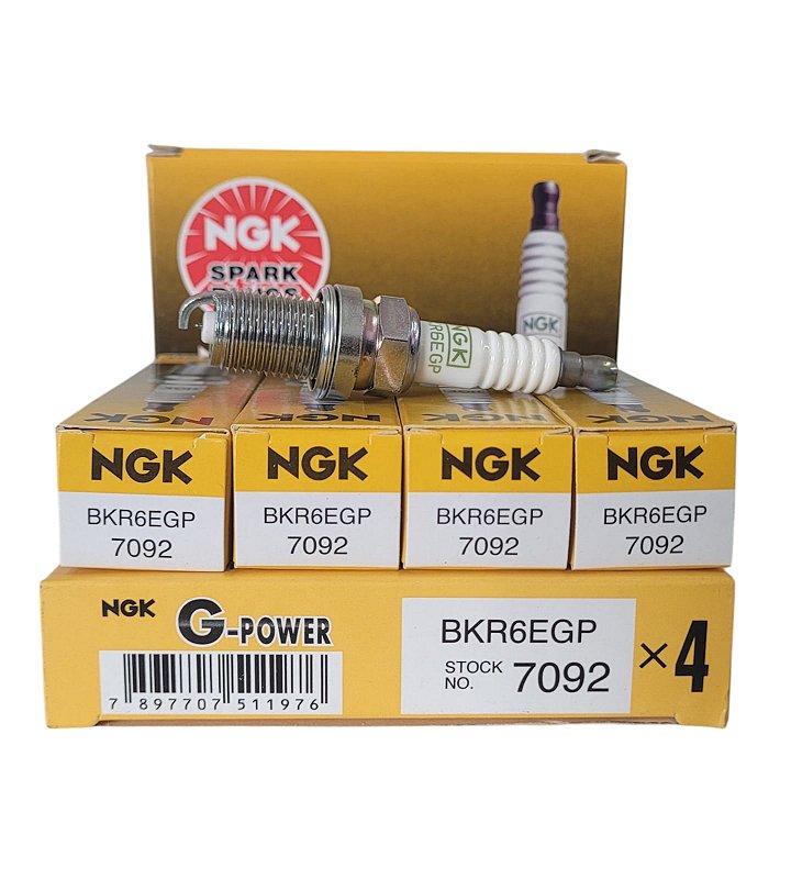 NGK BKR6EGP VELA DE IGNIÇÃO PLATINUM GPOWER 4 VELAS - Rei da Ignicao