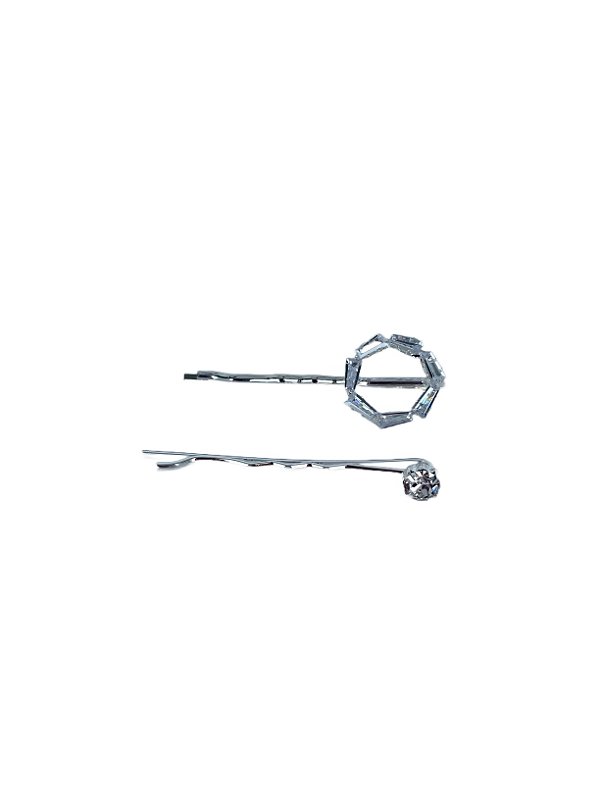Grampos Dupla Flashlight - Prata