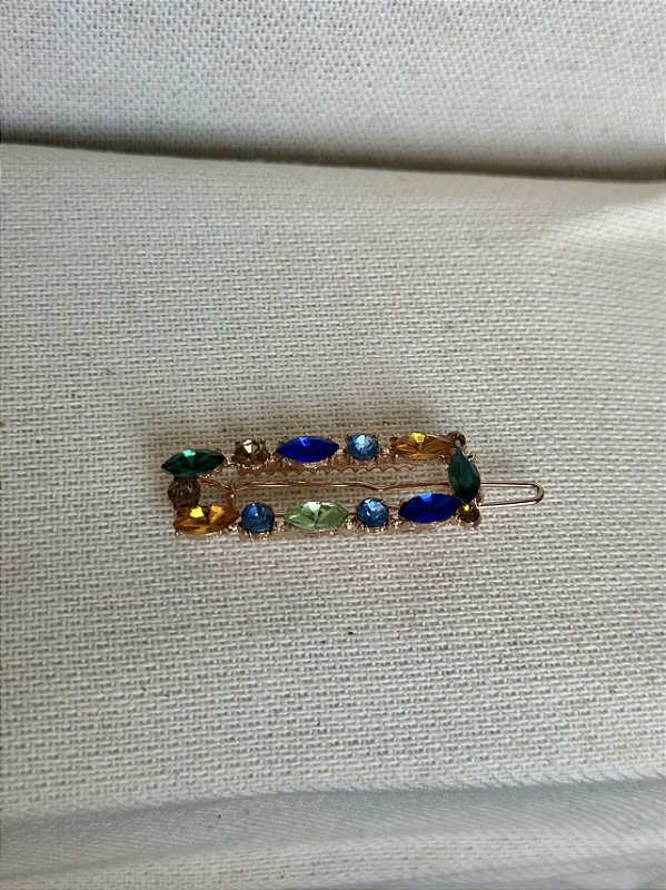 Presilha Strass Color - Mar
